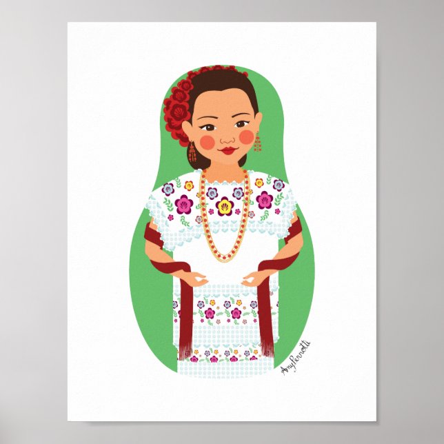 Affiche mexicaine, Yucatan Matryoshka (Devant)