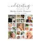 Affiche minimale de collage de photos du mémorial 