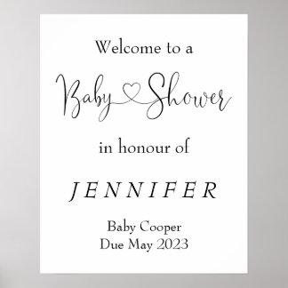 Affiche minimaliste de l'Affiche de bienvenue Baby