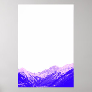 Affiche minimaliste de montagne