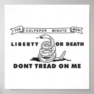 Affiche minuscule de drapeau d'hommes de Culpeper