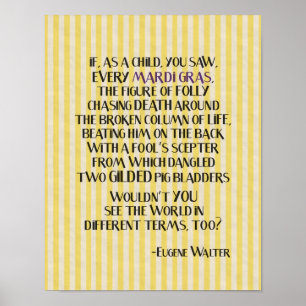 Affiche mobile de mardi gras