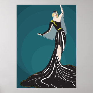 Affiche modèle des années 1920