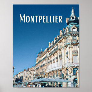 Affiche Montpellier Photo Vintage