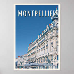 Affiche Montpellier Photo Vintage  Poster