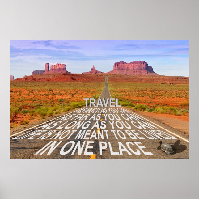 Affiche Monument Valley Travel (Devant)
