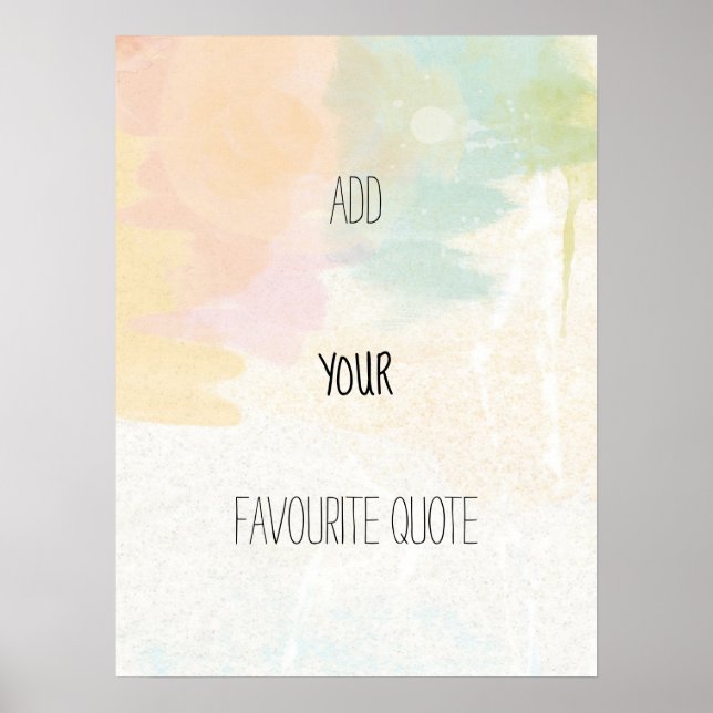 Affiche motivante (Devant)