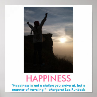 Affiche motivante HAPPINESS