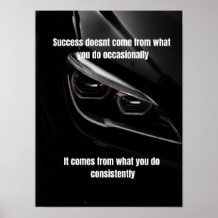 Affiche Motivante Inspirée de BMW - Conduisez Votr