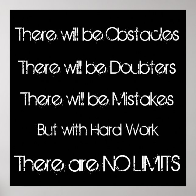 Affiche Motivation de l'entraînement (Devant)