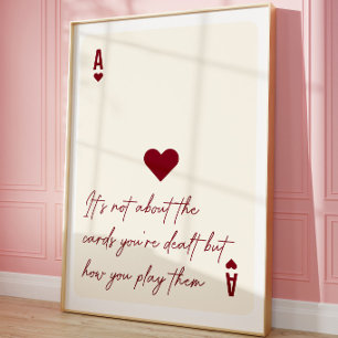Affiche motivationnelle As de Cœur