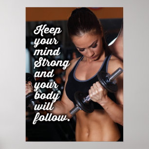 Affiche motivationnelle de l'entraînement