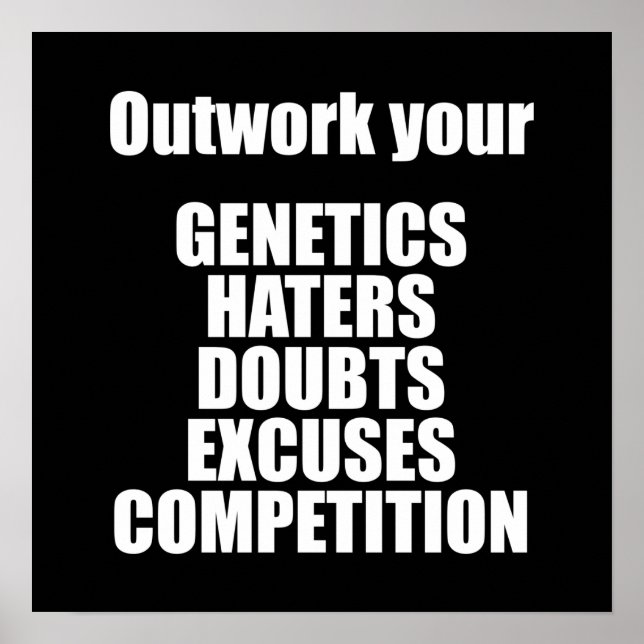 Affiche motivationnelle de l'entraînement (Devant)