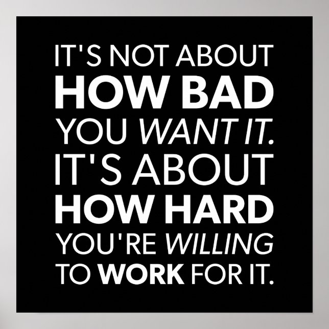 Affiche motivationnelle de l'entraînement (Devant)