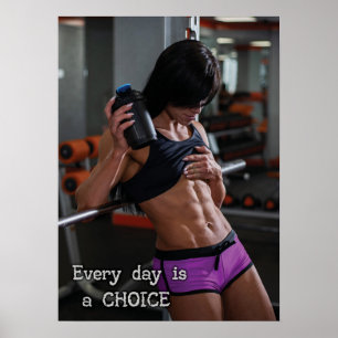 Affiche motivationnelle de l'entraînement