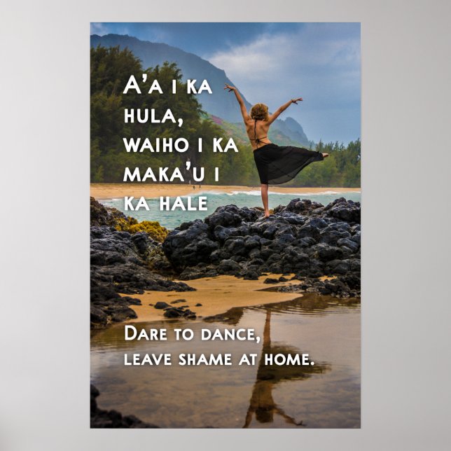 Affiche motivationnelle de l'Odeur hawaïenne pour  (Devant)