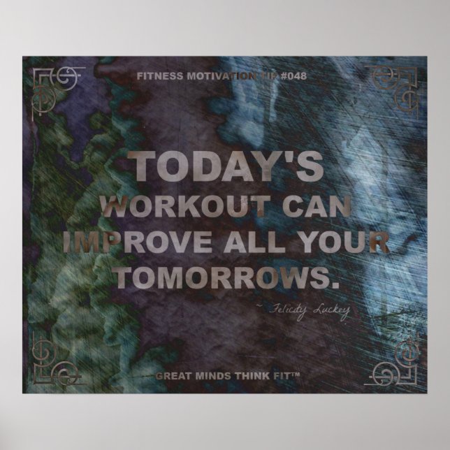 Affiche motivationnelle pour la condition physique (Devant)