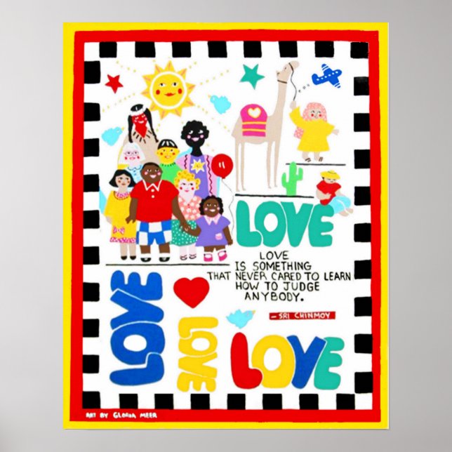 Affiche multiculturelle sur l'amour (Devant)