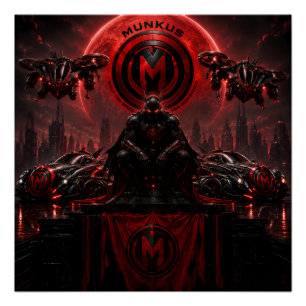 affiche munkus crimson Moon Glassey / affiche munk