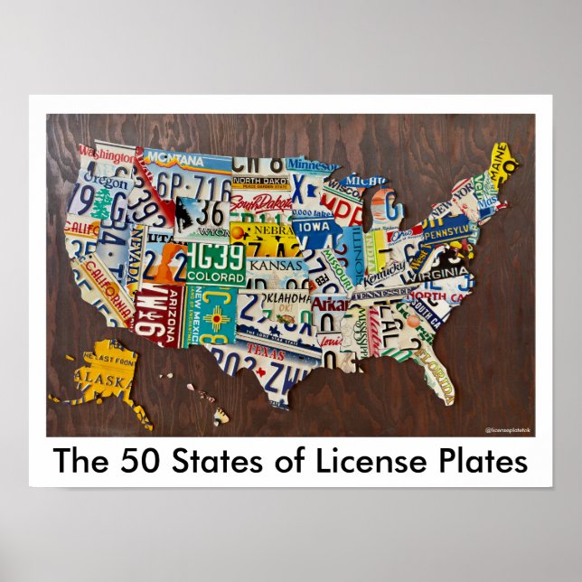 Affiche murale de la carte de licence (Devant)