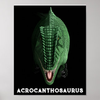 Affiche murale du dinosaure Acrocanthosaurus (semi