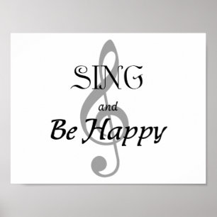 Affiche musicale "SING and Be Happy"