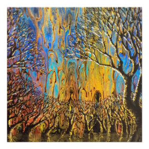 Affiche mystique de la forêt