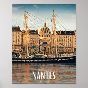 Affiche Nantes Photo Vintage