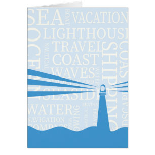 Affiche nautique de phare