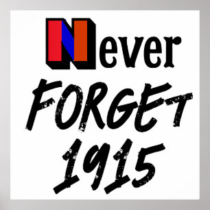 Affiche Ne jamais oublier 1915