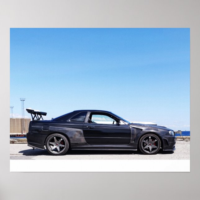 Affiche Nissan Skyline R34 (Devant)