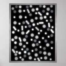 Affiche noir et blanc de Sugar Coated Rain