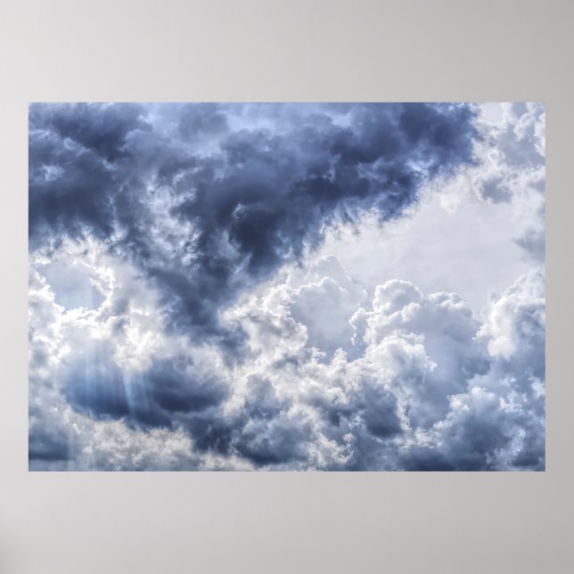 Affiche nuages orageux (Devant)