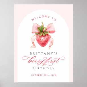 Affiche numérique pour le premier anniversaire de 