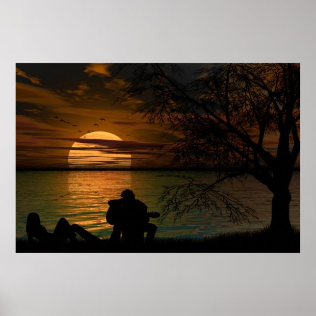 Affiche Ocean Silhouette (Devant)