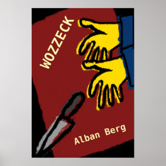Affiche Opéra Wozzeck, Alban Berg