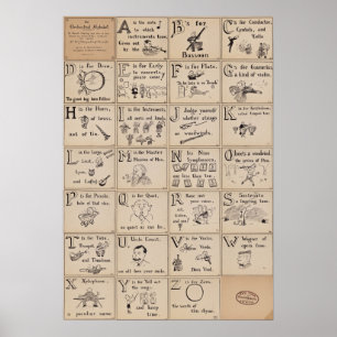 Affiche orchestrale Alphabet