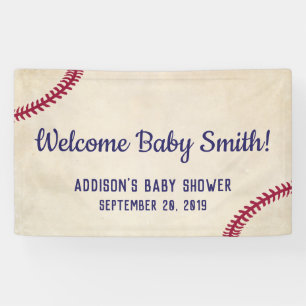 Affiche orientée de bannière de baby shower de