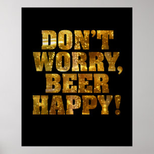 Affiche ou impression de bière Happy