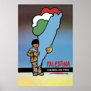 Affiche Palestine - Les enfants sont là