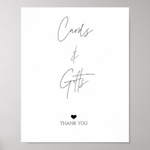 AFFICHE PANNEAU CARTES ET CADEAUX