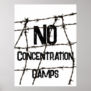 Affiche Pas de camps de concentration