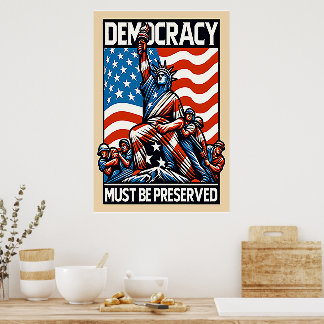 Affiche Pas de rois sauve la démocratie
