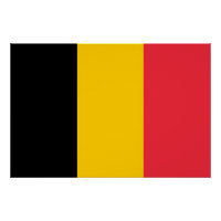 Affiche patriotique avec Drapeau de Belgique