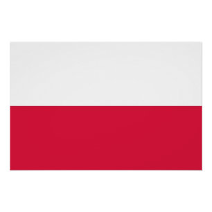 Affiche patriotique avec Drapeau de Pologne