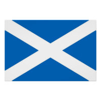 Affiche patriotique avec Drapeau d'Ecosse