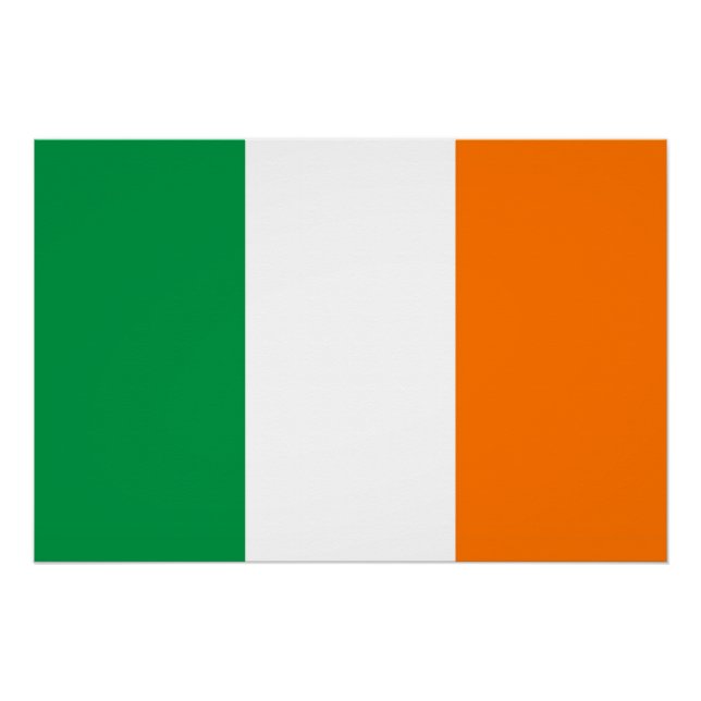 Affiche patriotique avec Drapeau d'Irlande (Devant)