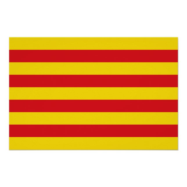 Affiche patriotique murale avec Drapeau de Catalog (Devant)