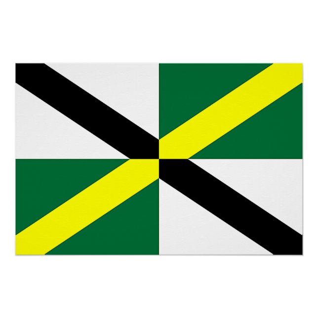 Affiche patriotique murale avec Drapeau de Montere (Devant)