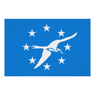 Affiche patriotique murale avec Drapeau du Corpus 